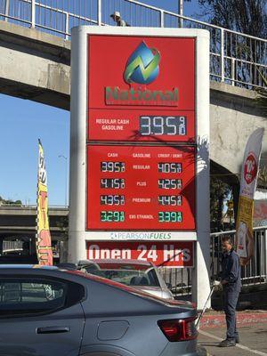 E85 station on Cesar Chavez