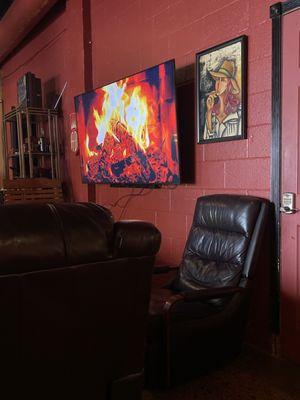 Smoking area, great ambience!