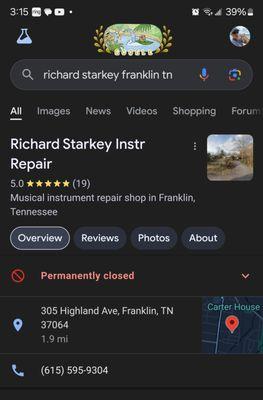 Starkey Richard Instrument Repair