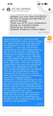 Me just wanting clarification about how my kid has used the bathroom