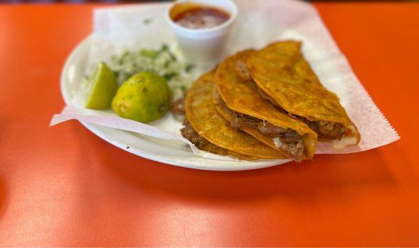 Birria taco plate