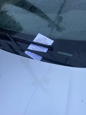 Solicitation made to look like a parking ticket