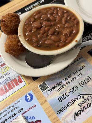 4oz Beans (came with two hush puppies