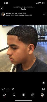 Tapered fade