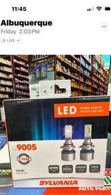 Head lights installed 18watts