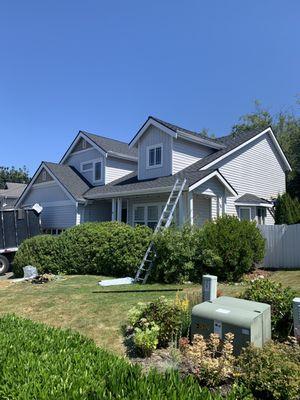 1 layer tear-off & install Landmark TL Moire black With Mt Ridge