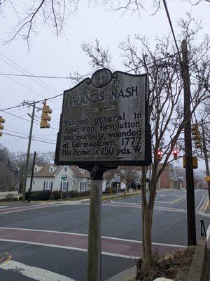 Francis Nash Historical Marker, Hillsborough
