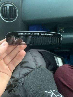 He gave me some Combs for my hair