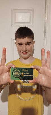 Shout out to my man Leron for the cut, do you see how fresh I am?