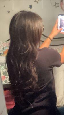 My hair a few hours later