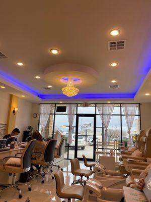 Inside of salon