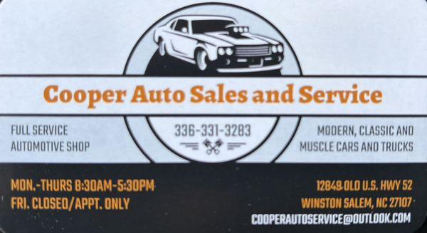 Cooper Auto Sales and Service