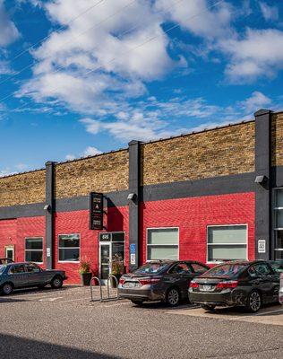 Exterior view of Studio On Fire's building in St Paul, Minnesota.