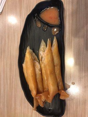 Shrimp rolls. Not too great