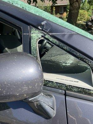 My car that was absolutely destroyed by KTL Trucking out of Sacramento, California