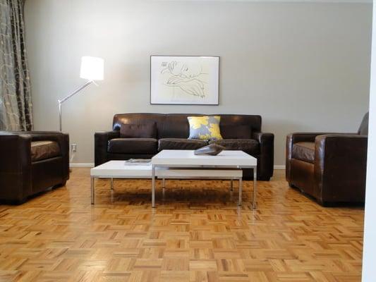 Parquet hardwood floor refinishing in Scottsdale Arizona