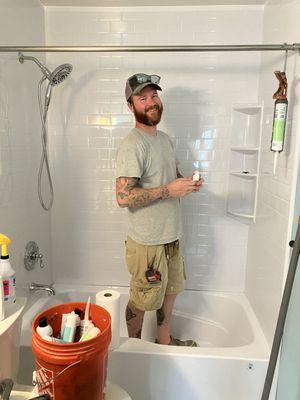 Patrick Swarce did an amazing job with extra special attention paid to the details. (And he cleaned up beautifully, too!)