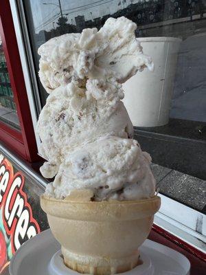 This is a small Butter Pecan. $2.76.  Great price for homemade ice cream.