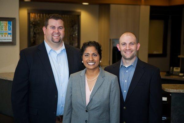 Dr. Kenny Havard, Dr. Lisa Jacob, Dr. Travis Hildebrand
