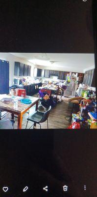 Before picture of kitchen & dining room.