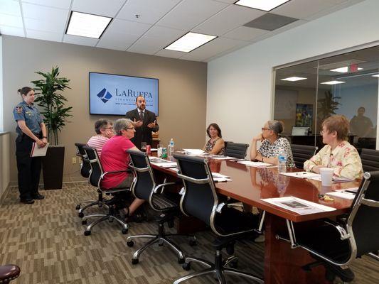 Lunch & Learn: Fraud 101
Guest Speaker: Sgt Hinesley, Fairfax City Police