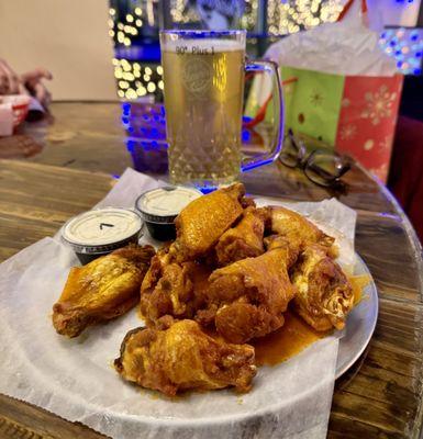 Chicken wings (best in Cohoes these days)