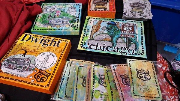 Mulitmedia pieces by Joyce Cole