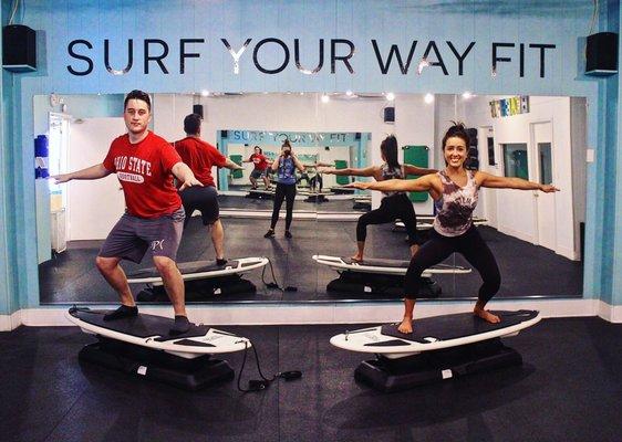 Amazing 50/50 surf and spin class with KG - must do in Baltimore!