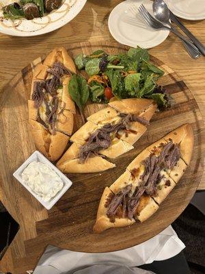 Short rib pide (pizza)
