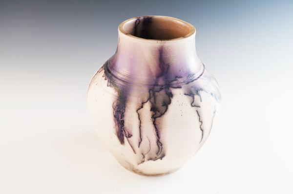 Handmade Raku Horsehair Pottery Vase