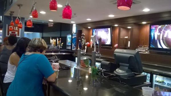 Fresh regional beer inside Junction Lanes Bowling Center