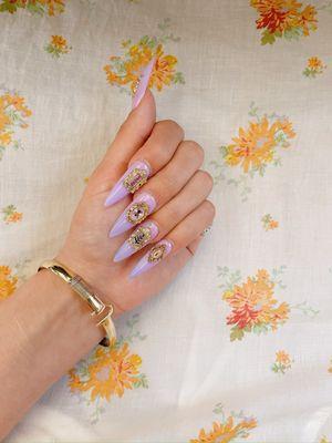 Museum-inspired gel-x nails!