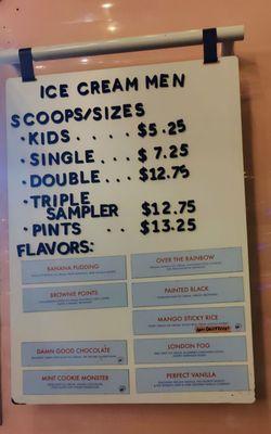 Menu as of 11.16.2025