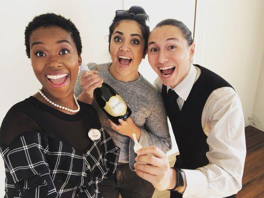 Happy clients! They got the key!