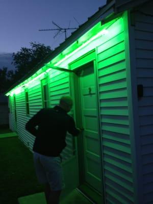 Excellent outdoor lighting.