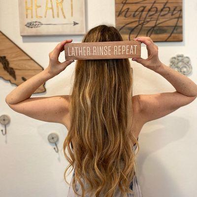 Great shampoo and conditioner is the beginning of a great , cut, color & style ! We believe in clean choices;)