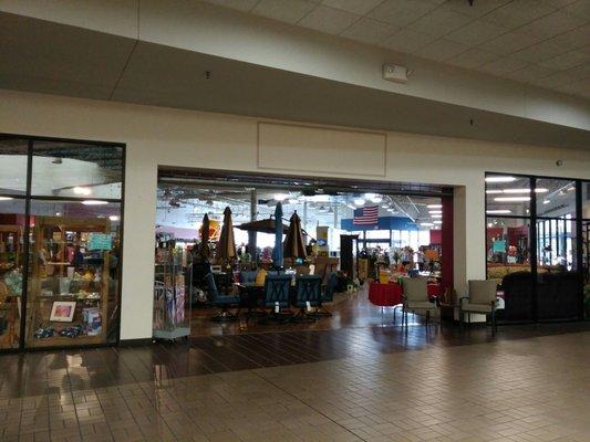 View from inside the east town mall