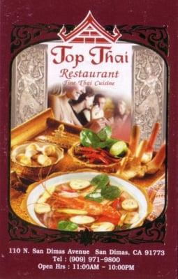 The Top Thai business card I picked up.