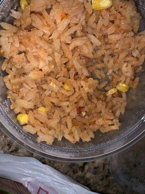 $2.99; side of rice, bland ... had no flavor.