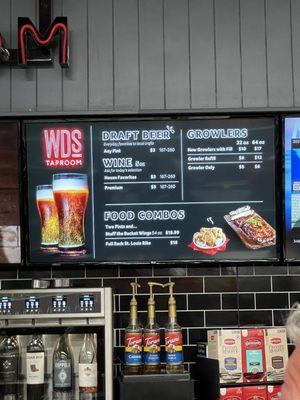 Alcohol and Food Menu