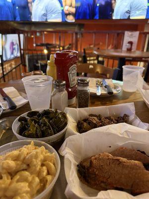 Collard greens were on point! I got 1/4 lbs of sliced and chopped brisket and they were well prepared