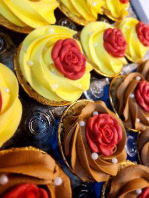 Beauty and the Beast cupcakes.
