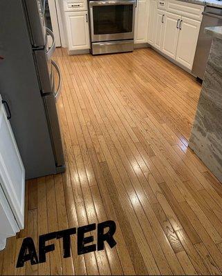 Hardwood Flooring (Cleaning & Resealing) )