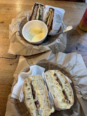 Breakfast sandwiches