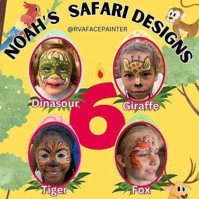 A custom theme deserves a CUSTOM design look book! This is optional, but it's included with our face painting services. Why not?!