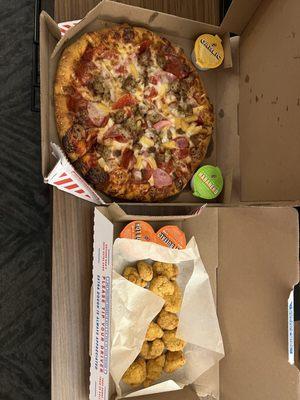 Pizza & chicken!