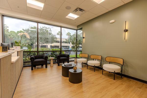 Riverview Endodontics patient waiting area.