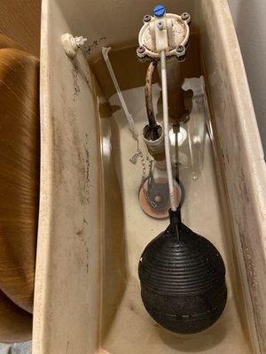 After asking to have the debris removed from my toilet, the handle somehow was snapped off