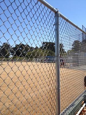 this is one of two baseball diamonds.