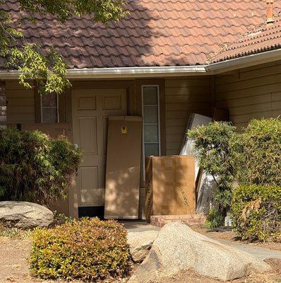 Boxes from prospective renters that haven't signed anything yet. My agent also knew I work out of town. Maybe she thought I wouldn't see it.